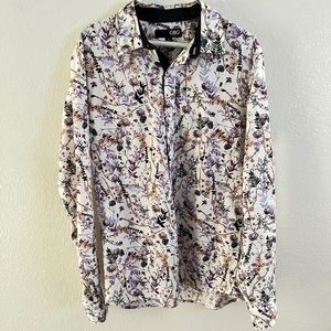 Button down with floral